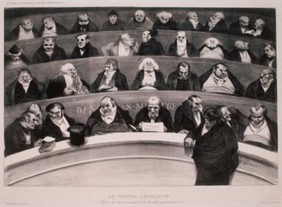 Der gesetzgebende Bauch von Honoré Daumier
